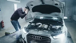 Обычная Audi A6 поехала как RS6, получили 500+ сил