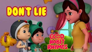 Don't Lie - Always Tell the Truth | Good Habit Songs for Children | Infobells