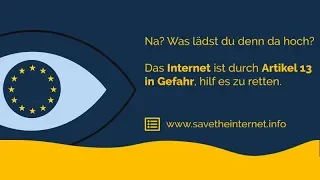 #Saveyourinternet Darum wird es Youtube nächstes Jahr nicht mehr geben | Artikel 13