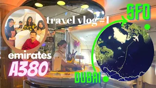 Travel Vlog / Dubai San Francisco Flight Experience /Emirates A380 #emiratesa380