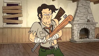 That time Ash Williams was in Regular Show