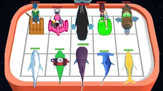 Merge Sharks - Level Up Fish Max Level | Sharks Battle (Fish Rush) Gameplay