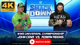 WWE Extreme Rules John Cena VS Roman Reigns WWE Universal Championship Match on 4K!!!!