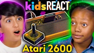 Kids Play Atari 2600 For The First Time! (Astroids, E.T) | Kids REACT