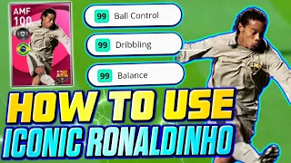 How To Use Iconic Ronaldinho Perfectly |  pes 2021 Mobile