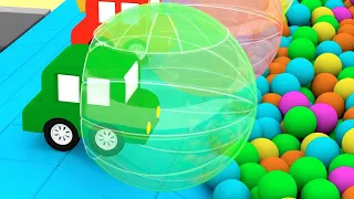 BUBBLE CARS! - How do they breathe? - Cartoon Cars - Cartoons for Kids!