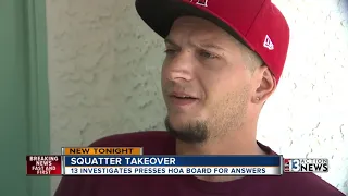 Squatter takeover HOA confrontation