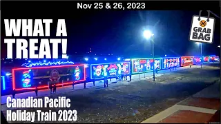 WHAT A TREAT, CANADIAN PACIFIC HOLIDAY TRAIN 2023! EMERGENCY STOP, THE BIRDS & MORE