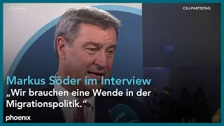 Parteitag der CSU: Interview mit Parteichef Markus Söder am 23.09.23