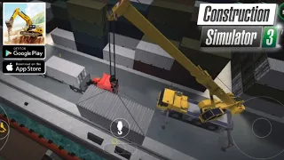 Unloading container from ship to Truck / Construction Simulator 3:-  @hassangamezplayer