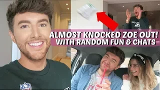 ALMOST KNOCKED ZOE OUT! with RANDOM FUN & CHATS!