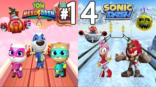 Battle of the Mobile Games - Talking Tom Hero Dash VS Sonic Dash | Episode 14