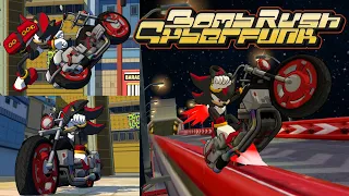 ⚫ Shadow The Hedgehog Rides his Motorcycle in Bomb Rush Cyberfunk! (4k)