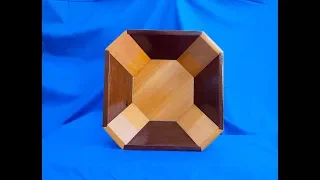Bird Mouth Joinery: An 8-sided ornamental bowl with highly tapered staves
