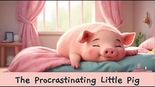 The Procrastinating Little Pig 🐷Bedtime Stories for Toddlers | How to Stop Procrastinating