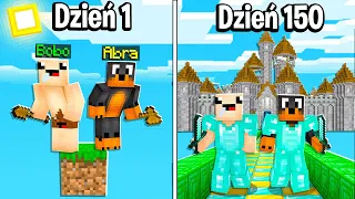 Przetrwaliśmy 150 DNI z BOBO na JEDNYM BLOKU i ZROBILIŚMY TO… w Minecraft! 😱