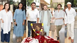 Mughal-e-Azam Movie Actress Tabassum Prayer Meet🙏 Sunidhi Chauhan, Neil Nitin Mukesh, Javed Jaffrey