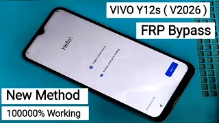 VIVO Y12s ( V2026 ) Frp Bypass / Unlock Google Account Android 11 ||  VIVO V2026 Frp Bypass