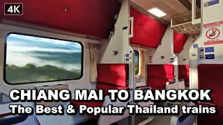 【🇹🇭 4K】Trying Thailand Overnight Sleeper Train | Chiang Mai To Bangkok 14 Hour