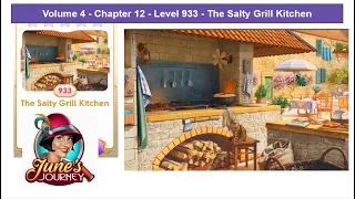 June's Journey - Vol 4 - Chap 12 - Level 933 - The Salty Grill Kitchen (Complete Gameplay, in order)