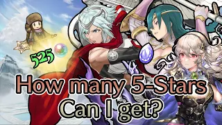 How Many 5-Stars Can I Get? | 525 Orbs Hero Summon 【FeHeroes】