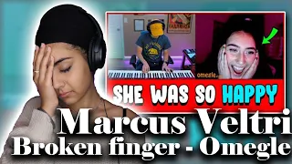Wholesome! Marcus Veltri - piano with a broken finger on OMEGLE [reaction]