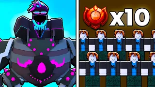 VOID MECH vs. 10 BACONS in Roblox BedWars!