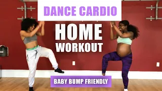 EASY DANCE CARDIO HOME WORKOUT - For all levels (Pregnancy/Baby bump friendly)