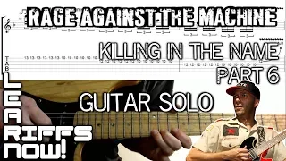 Killing In The Name Of Guitar Solo Tab With & Without Whammy 6/8