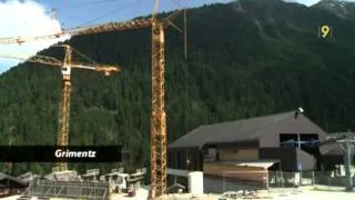 Grimentz - Zinal: visite sur le chantier du troisième plus long téléphérique de Suisse
