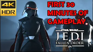 FIRST 30 MINUTES OF GAMEPLAY [4k HDR] - Star Wars Jedi: Fallen Order