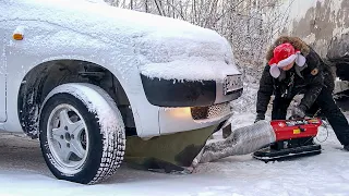 How They Start Completely Frozen Car Engine at -50°C