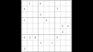 10. An "extreme" Sudoku with only 17 "givens"