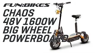 Product Overview: Chaos Sport 48 Volt 1600W Electric Scooter Big Wheel Powerboard
