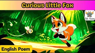 A Curious Little Fox | Nursery Rhymes & Kids Songs | Animation Fox Poem | #cartoon #english #poem