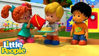 Fisher Price Little People | Help us make a Sandcake, Pancake | New Episodes | Kids Movie