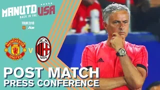 Mourinho's Press Conference | Manchester United v AC Milan | Watch Tour 2018 LIVE on MUTV!