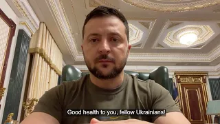 Address of the President of Ukraine Zelensky on the results of the 202 day of the war (2022) UA news