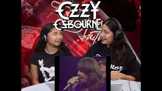 Two Girls React To OZZY OSBOURNE - Mr. Crowley 1981 (Live Video)