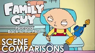 Family Guy | Pilot and Back to the Pilot - scene comparisons