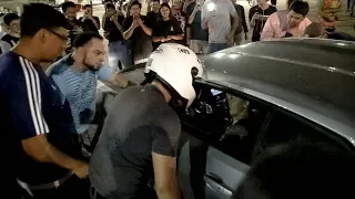 FIGHT AT CAR MEET!!! - CAMARO RUNS PEOPLE OVER!!!