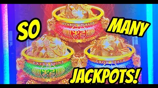 💰🍯💰🍯All my AMAZING JACKPOT HANDPAYS - Triple Coin Treasures Slot!