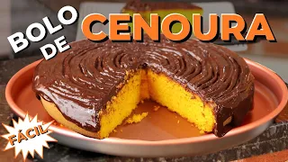 Bolo de Cenoura Fofinho e com cobertura de Chocolate | você nunca mais vai errar!