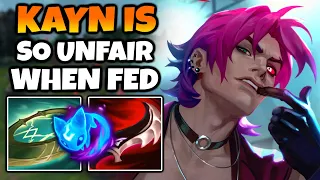 KAYN MID is NOT FAIR WHEN FED. You are UNCATCHABLE with NO CD ULT.