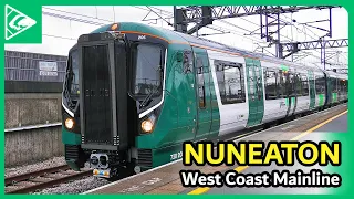 WET & WINDY Trains at Nuneaton (WCML) 23/01/2024