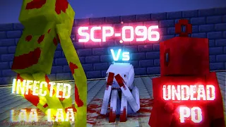 SCP-096 Vs Infected Laa-laa and Undead Po | Minecraft Animation - Slendytubbies Vs SCP Foundation