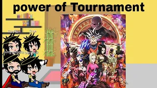 Past saiyans react to Tournament of power by RKR