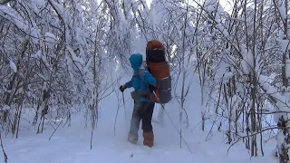 В крещенские морозы. Испытание печки с палаткой мечты.