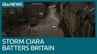 Storm Ciara brings flooding and severe disruption to UK | ITV News
