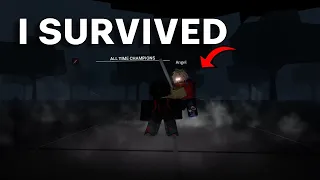 SURVIVING DEATH BLOW IN ROBLOX THE STRONGEST BATTLEGROUNDS